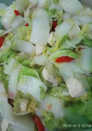 Foto resep Tumis Sawi Putih Tahu Super Praktis