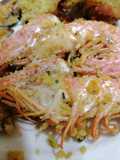 Gamberoni gratinati in forno agli agrumi