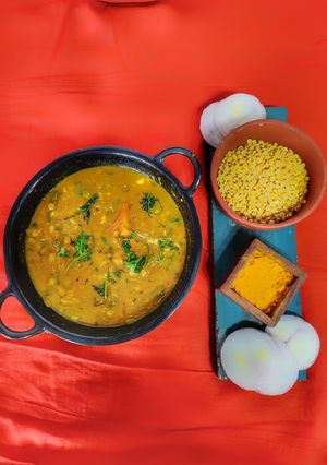A picture of Mix vegetable daal.