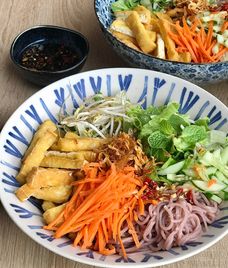 bún gạo lứt nước tương