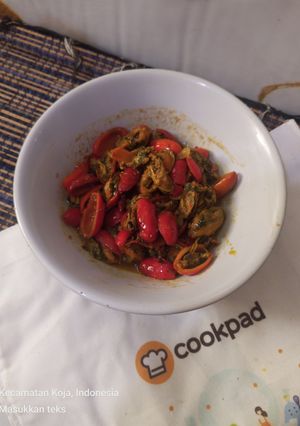 Foto resep Oseng Kerang dan Kulit Melinjo