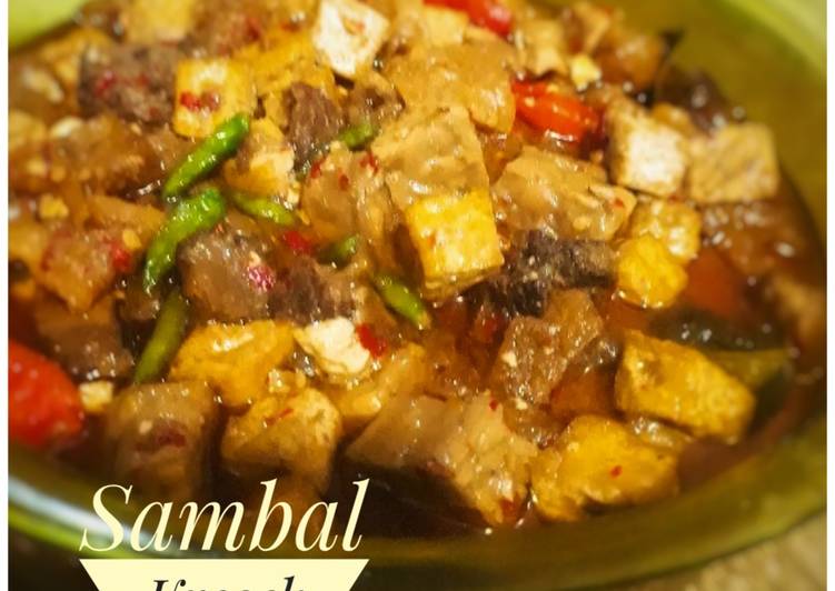 Sambal Krecek Tempe Tahu