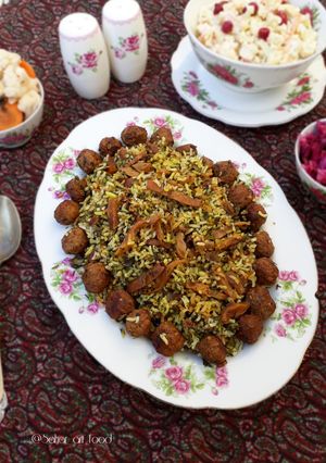 عکسی از دستور کلم پلو شیرازی