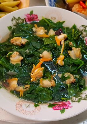 Hình của món Canh rau ngót nấu nghêu.