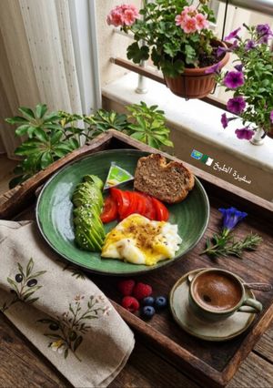 صورة لوصفة فطور الصباح 🥑🍳☕