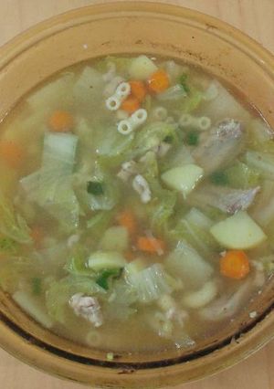 Foto resep Sup Ayam Makaroni (Chicken Macaroni Soup)