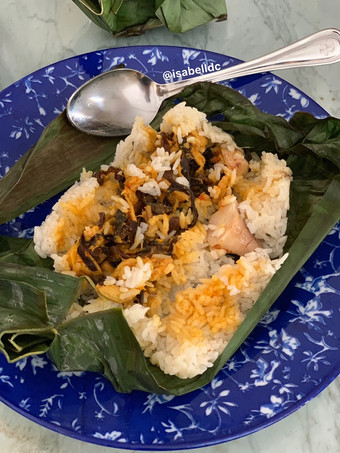 Cara Bikin 137. Nasi Bakar Ayam Suwir + Jamur Pedas Untuk Jualan