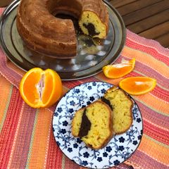 A picture of Whole Orange Chocolate Cake.