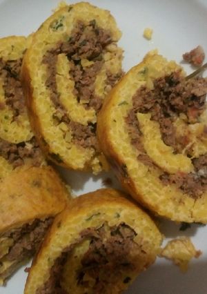صورة لوصفة رولي الأرز بزوائد الدجاج