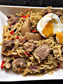 A picture of Pork Chop Noodles redefined.