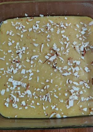 A picture of Badam Halwa.