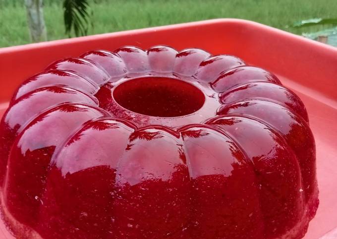 Resep 209. Puding buah naga Resep 209. Puding buah naga