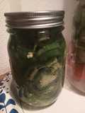 Sliced up Pickled Jalapeno Peppers