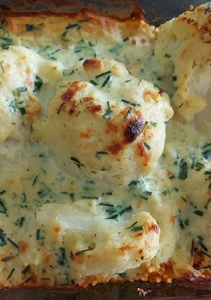 Magyaros köleságyon sült karfiol recept fotója
