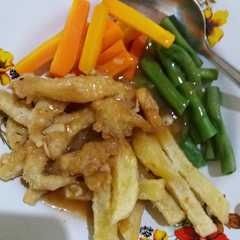 รูปของ Steak jamur crispy bikin nagiiiih..