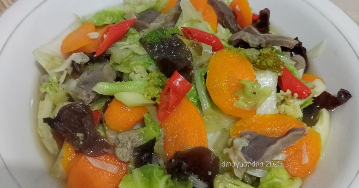Capcay Goreng bumbu Jahe