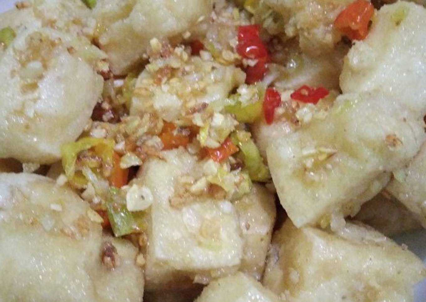 Tahu goreng cabai garam