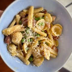 A picture of Orecchiette Carbonara.