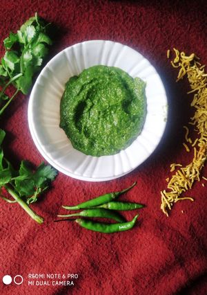 A picture of Secret Green chutney.