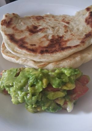 A picture of Pita-Flat bread #Wheatflourrecipecontest.