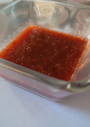 Una foto de Coulis de fresa