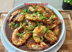 Gambar Udang Goreng Masak Sos Thai