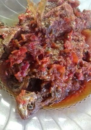 Foto resep Ikan kembung mandi bumbu balado