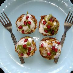 A picture of Baked Farali Basket Chat.