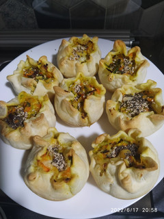 Una foto de Canastitas de zapallitos y zanahoria