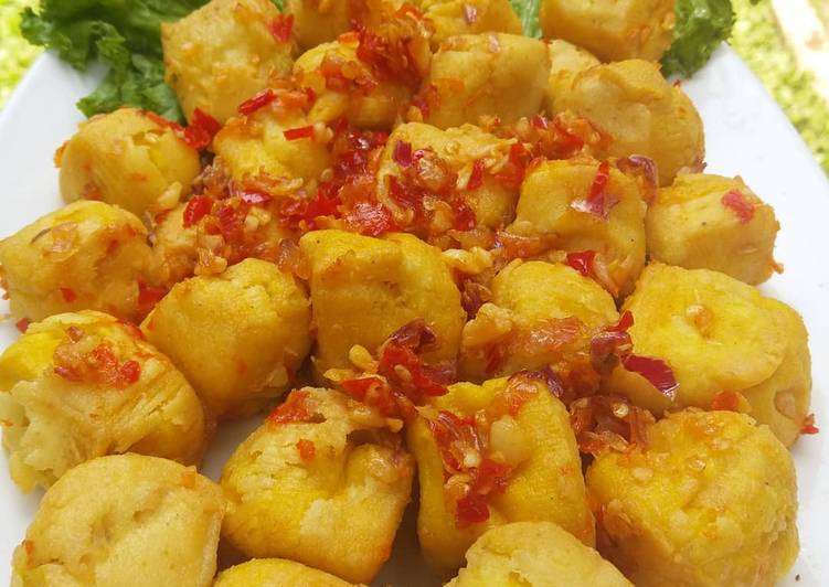 Tahu crispy pedas manis