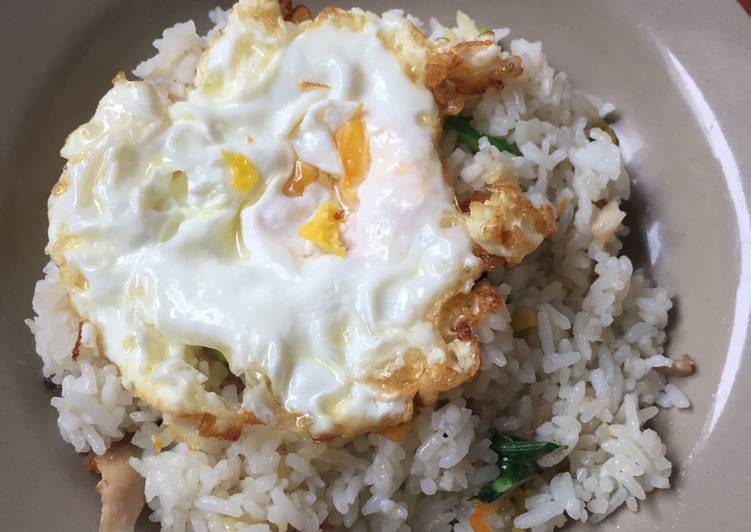 Nasi goreng putih simple