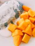 Mango Sticky Rice with Butterfly Pea