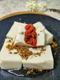 Almond Tofu with Osmanthus Sauce