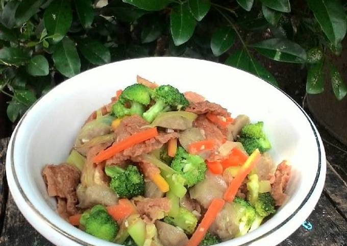 Resep Tumis Batang Brokoli Campur Oleh Lathifah Ayu Cookpad