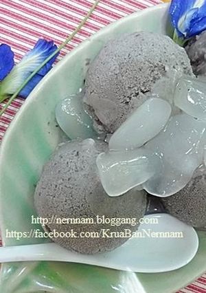 รูปของ ไอศกรีมน้ำเต้าหู้งาดำ