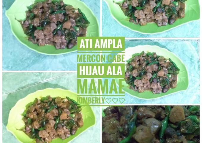 Resep Ati Ampela Mercon Cabe Hijau, Menggugah Selera