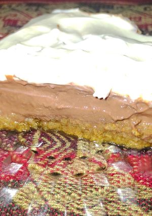 Una foto de Postre de chocolate con vainillas y crema 🍫