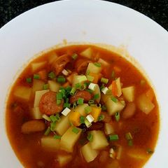 A picture of Pork beans soup.