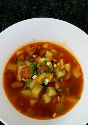 A picture of Pork beans soup.