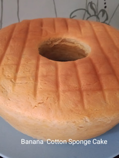 Foto resep Banana Cotton Sponge Cake