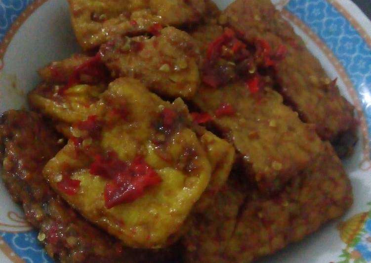 Resep Semur pedas manis tahu tempe Anti Gagal