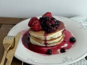Una foto de premezcla sin gluten pancakes