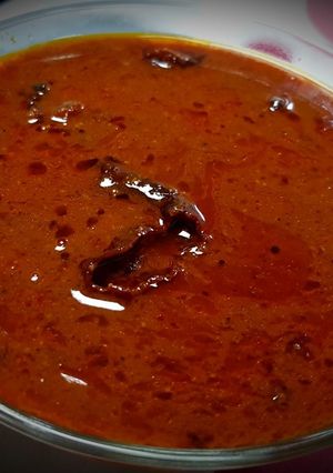 A picture of Manathakkali Vathal Kuzhambu (Wonder Berry Tangy Gravy).