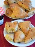 Breakfast fig scone wedges