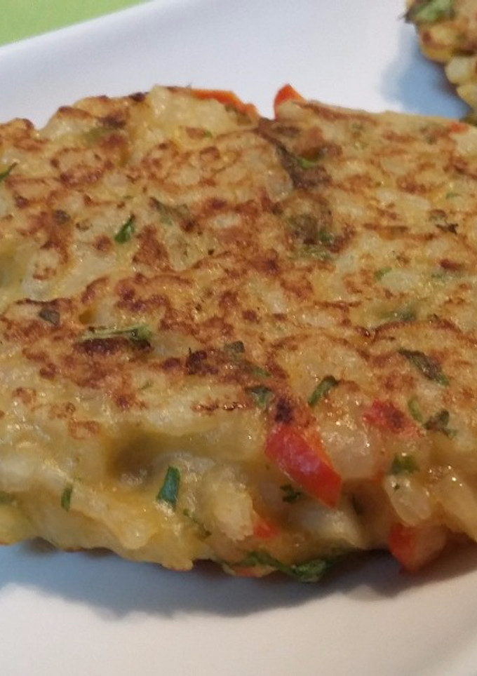 Una foto de Hamburguesas de arroz al tex mex