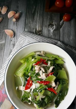 Foto resep Tumis Sawi Ayam