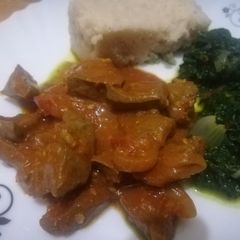A picture of Liver stew.
