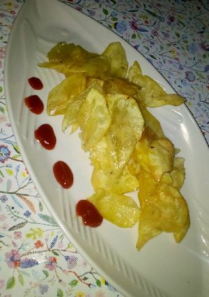 A picture of Sweet potato chips.