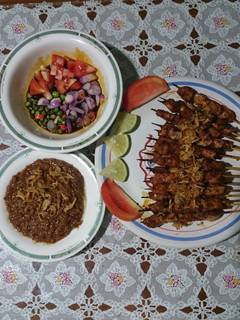Foto resep 38.Sate Madura bumbu kacang
