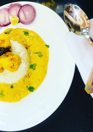 कढ़ी चावल रेसिपी मुख्य फोटो